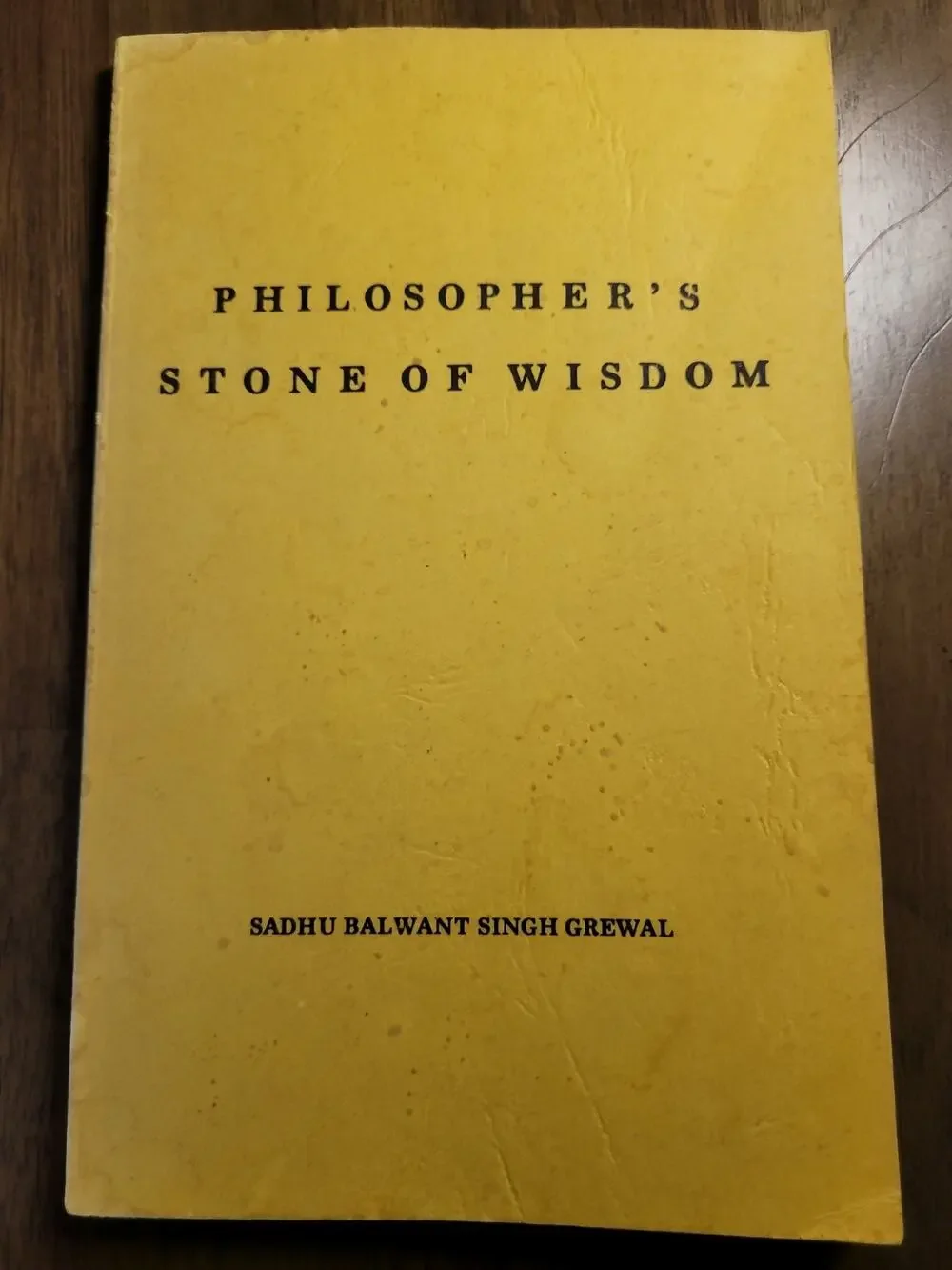 VTG 69 Philosopher's Stone of Wisdom Vol 1 Sadhu Balwant Singh Grewal Paperback